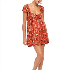 Free people “pattern play mini” dress